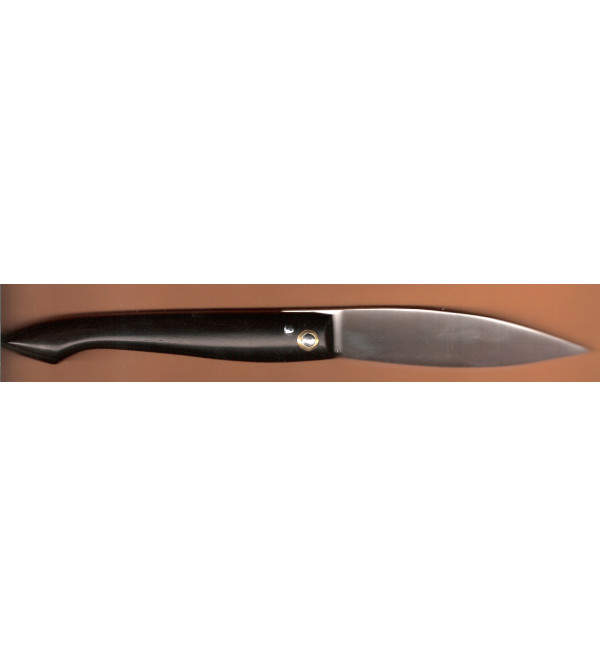 Couteau florentin avec corne et manche en argent nickel Fabriqué